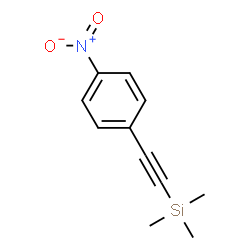 ChemSpider 2D Image | Trimethyl[(4-nitrophenyl)ethynyl]silane | C11H13NO2Si