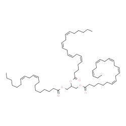 ChemSpider 2D Image | 2-[(5Z,8Z,11Z,14Z)-5,8,11,14-Icosatetraenoyloxy]-3-[(9Z,12Z)-9,12-nonadecadienoyloxy]propyl (7Z,10Z,13Z,16Z,19Z)-7,10,13,16,19-docosapentaenoate | C64H102O6