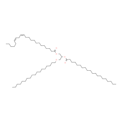 ChemSpider 2D Image | 2-(Icosanoyloxy)-3-(octadecyloxy)propyl (13Z,16Z)-13,16-docosadienoate | C63H120O5