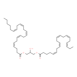 ChemSpider 2D Image | 2-Hydroxy-3-[(5Z,8Z,11Z,14Z,17Z)-5,8,11,14,17-icosapentaenoyloxy]propyl (4Z,7Z,10Z,13Z,16Z)-4,7,10,13,16-docosapentaenoate | C45H68O5