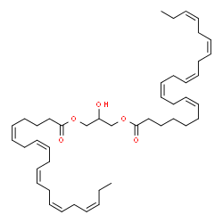 ChemSpider 2D Image | 2-Hydroxy-3-[(5Z,8Z,11Z,14Z,17Z)-5,8,11,14,17-icosapentaenoyloxy]propyl (7Z,10Z,13Z,16Z,19Z)-7,10,13,16,19-docosapentaenoate | C45H68O5