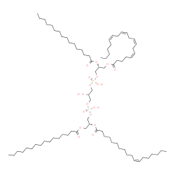 ChemSpider 2D Image | (2R,14R,26Z)-5,8,11-Trihydroxy-5,11-dioxido-16-oxo-2-(palmitoyloxy)-14-[(palmitoyloxy)methyl]-4,6,10,12,15-pentaoxa-5lambda~5~,11lambda~5~-diphosphatritriacont-26-en-1-yl (5Z,8Z,11Z,14Z)-5,8,11,14-ico
satetraenoate | C79H144O17P2