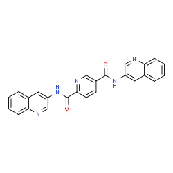 ChemSpider 2D Image | N,N'-Di(3-quinolinyl)-2,5-pyridinedicarboxamide | C25H17N5O2