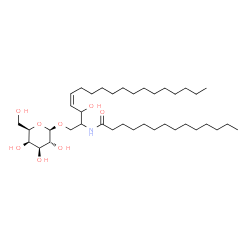 ChemSpider 2D Image | N-[(4Z)-1-(beta-D-Galactopyranosyloxy)-3-hydroxy-4-octadecen-2-yl]tetradecanamide | C38H73NO8