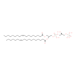 ChemSpider 2D Image | (2R,8S)-5,8,11,11-Tetrahydroxy-2-[(11Z)-11-octadecenoyloxy]-5,11-dioxido-4,6,10-trioxa-5lambda~5~,11lambda~5~-diphosphaundec-1-yl (9Z)-9-octadecenoate | C42H80O13P2