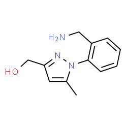 ChemSpider 2D Image | [1-[2-(Aminomethyl)phenyl]-5-Methyl-Pyrazol-3-Yl]methanol | C12H15N3O