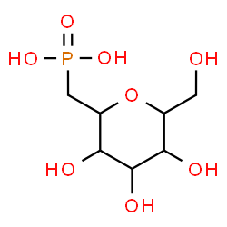 ChemSpider 2D Image | Beta-1 Phosphonomethylene-D-Glucopyranose | C7H15O8P