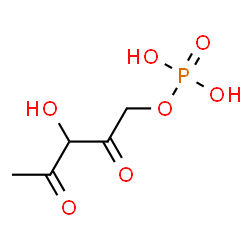 ChemSpider 2D Image | (3R)-3-Hydroxy-2,4-dioxopentyl dihydrogen phosphate | C5H9O7P
