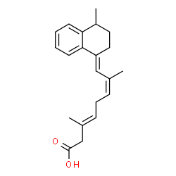 ChemSpider 2D Image | (3E,6Z,8E)-3,7-Dimethyl-8-[(4S)-4-methyl-3,4-dihydro-1(2H)-naphthalenylidene]-3,6-octadienoic acid | C21H26O2
