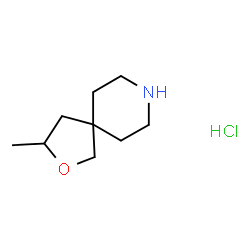 ChemSpider 2D Image | 3-methyl-2-oxa-8-azaspiro[4.5]decane hydrochloride | C9H18ClNO