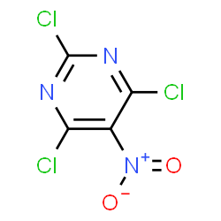 ChemSpider 2D Image | 2,4,6-Trichloro-5-nitropyrimidine | C4Cl3N3O2