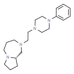 ChemSpider 2D Image | (9aS)-2-[2-(4-Phenyl-1-piperazinyl)ethyl]octahydro-1H-pyrrolo[1,2-a][1,4]diazepine | C20H32N4