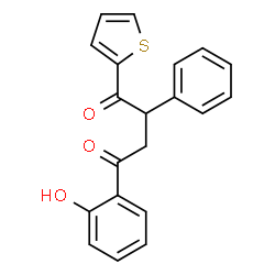 ChemSpider 2D Image | 4-(2-Hydroxyphenyl)-2-phenyl-1-(2-thienyl)-1,4-butanedione | C20H16O3S