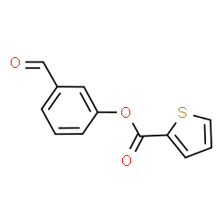 ChemSpider 2D Image | 3-Formylphenyl 2-thiophenecarboxylate | C12H8O3S