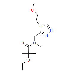 ChemSpider 2D Image | 2-Ethoxy-N-{[4-(2-methoxyethyl)-4H-1,2,4-triazol-3-yl]methyl}-N,2-dimethylpropanamide | C13H24N4O3