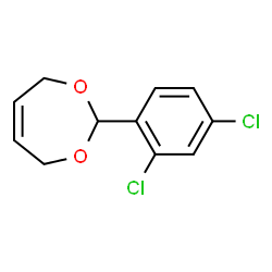 ChemSpider 2D Image | 2-(2,4-Dichlorophenyl)-4,7-dihydro-1,3-dioxepine | C11H10Cl2O2