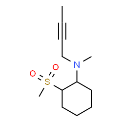 ChemSpider 2D Image | N-(2-Butyn-1-yl)-N-methyl-2-(methylsulfonyl)cyclohexanamine | C12H21NO2S