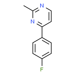 ChemSpider 2D Image | 4-(4-Fluorophenyl)-2-methylpyrimidine | C11H9FN2