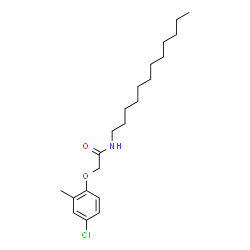 ChemSpider 2D Image | 2-(4-Chloro-2-methylphenoxy)-N-dodecylacetamide | C21H34ClNO2