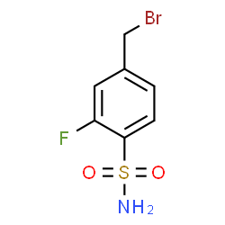 ChemSpider 2D Image | 4-(Bromomethyl)-2-fluorobenzenesulfonamide | C7H7BrFNO2S