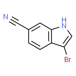 ChemSpider 2D Image | 3-Bromo-1H-indole-6-carbonitrile | C9H5BrN2