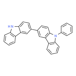 ChemSpider 2D Image | 9-Phenyl-9H,9'H-3,3'-bicarbazole | C30H20N2