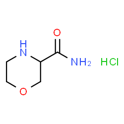 ChemSpider 2D Image | 3-Morpholinecarboxamide hydrochloride (1:1) | C5H11ClN2O2