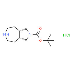 ChemSpider 2D Image | cis-tert-Butyl octahydropyrrolo[3,4-d]azepine-2(1H)-carboxylate hydrochloride | C13H25ClN2O2