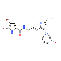 ChemSpider 2D Image | agelamadin F | C16H15Br2N6O2