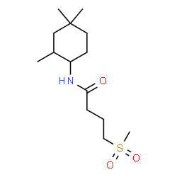 ChemSpider 2D Image | 4-(Methylsulfonyl)-N-(2,4,4-trimethylcyclohexyl)butanamide | C14H27NO3S