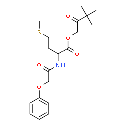 ChemSpider 2D Image | 3,3-Dimethyl-2-oxobutyl N-(phenoxyacetyl)methioninate | C19H27NO5S