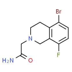 ChemSpider 2D Image | 2-(5-Bromo-8-fluoro-3,4-dihydro-2(1H)-isoquinolinyl)acetamide | C11H12BrFN2O