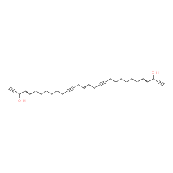 ChemSpider 2D Image | 4,15,26-Triacontatriene-1,12,18,29-tetrayne-3,28-diol | C30H40O2