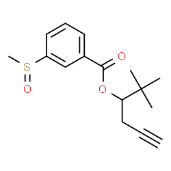 ChemSpider 2D Image | 2,2-Dimethyl-5-hexyn-3-yl 3-(methylsulfinyl)benzoate | C16H20O3S