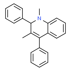 ChemSpider 2D Image | 1,3-Dimethyl-2,4-diphenyl-1,2-dihydroquinoline | C23H21N