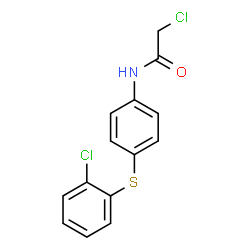 ChemSpider 2D Image | 2-Chloro-N-{4-[(2-chlorophenyl)sulfanyl]phenyl}acetamide | C14H11Cl2NOS