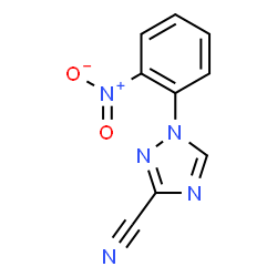 ChemSpider 2D Image | 1-(2-Nitrophenyl)-1H-1,2,4-triazole-3-carbonitrile | C9H5N5O2