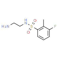 ChemSpider 2D Image | N-(2-Aminoethyl)-3-fluoro-2-methylbenzenesulfonamide | C9H13FN2O2S