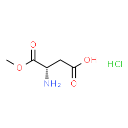 ChemSpider 2D Image | (3S)-3-Amino-4-methoxy-4-oxobutanoic acid hydrochloride (1:1) (non-preferred name) | C5H10ClNO4