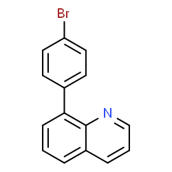 ChemSpider 2D Image | 8-(4-Bromophenyl)quinoline | C15H10BrN