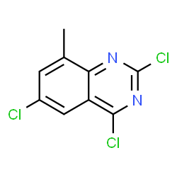 ChemSpider 2D Image | 2,4,6-Trichloro-8-methylquinazoline | C9H5Cl3N2