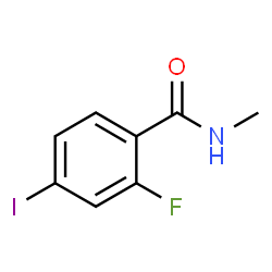 ChemSpider 2D Image | 2-Fluoro-4-iodo-N-methylbenzamide | C8H7FINO