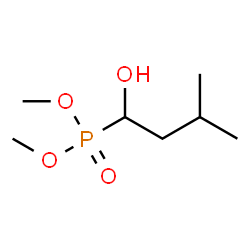 ChemSpider 2D Image | Dimethyl (1-hydroxy-3-methylbutyl)phosphonate | C7H17O4P