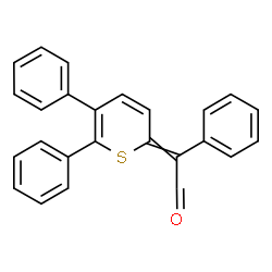 ChemSpider 2D Image | (5,6-Diphenyl-2H-thiopyran-2-ylidene)(phenyl)acetaldehyde | C25H18OS
