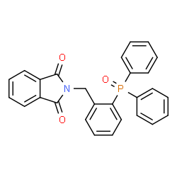 ChemSpider 2D Image | 2-[2-(Diphenylphosphoryl)benzyl]-1H-isoindole-1,3(2H)-dione | C27H20NO3P