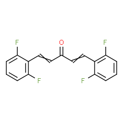 ChemSpider 2D Image | 1,5-Bis(2,6-difluorophenyl)-1,4-pentadien-3-one | C17H10F4O