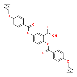 ChemSpider 2D Image | 2,5-Bis[[4-(pentyloxy)benzoyl]oxy]benzoic acid | C31H34O8