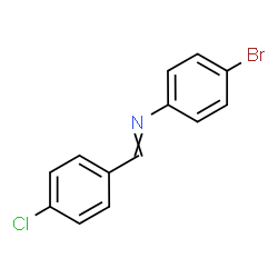 ChemSpider 2D Image | N-(4-Bromophenyl)-1-(4-chlorophenyl)methanimine | C13H9BrClN