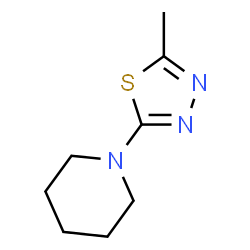 ChemSpider 2D Image | 1-(5-Methyl-1,3,4-thiadiazol-2-yl)piperidine | C8H13N3S