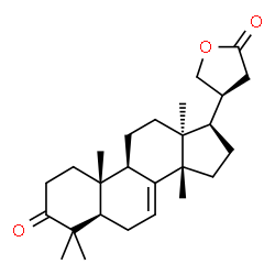 ChemSpider 2D Image | (5alpha,13alpha,20S)-4,4,14-Trimethyl-3-oxocard-7-enolide | C26H38O3